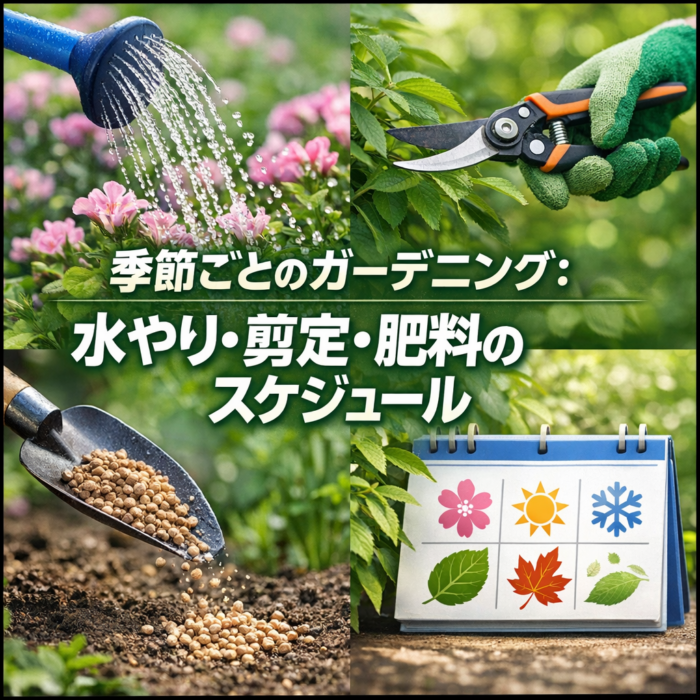 季節ごとのガーデニング：水やり・剪定・肥料のスケジュール