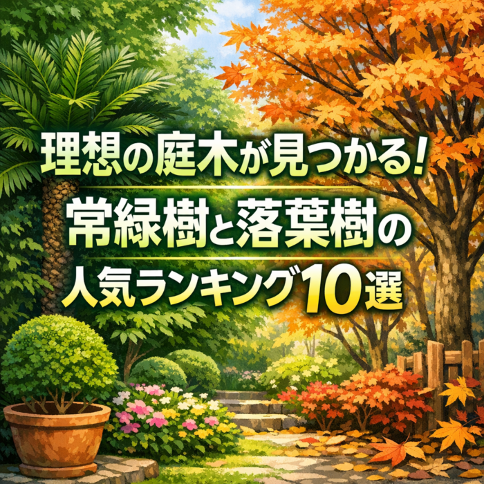 理想の庭木が見つかる！常緑樹と落葉樹の人気ランキング10選