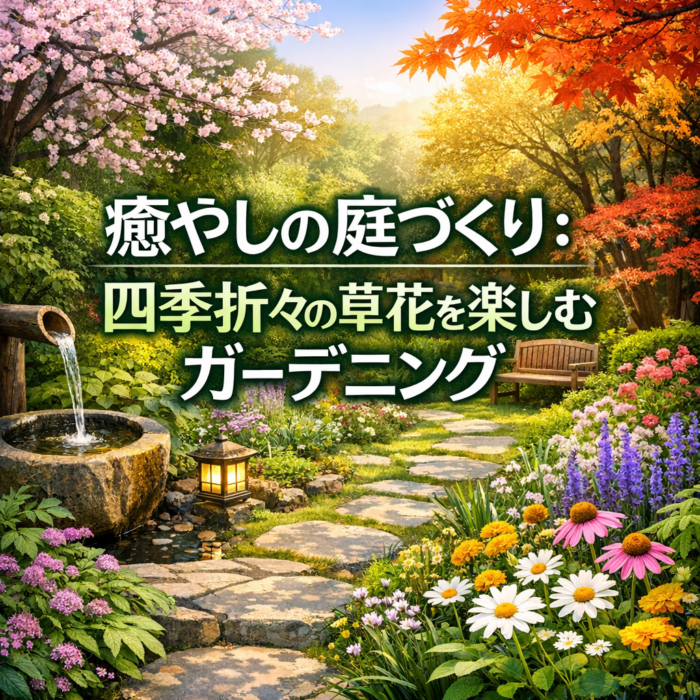 癒やしの庭づくり：四季折々の草花を楽しむガーデニング