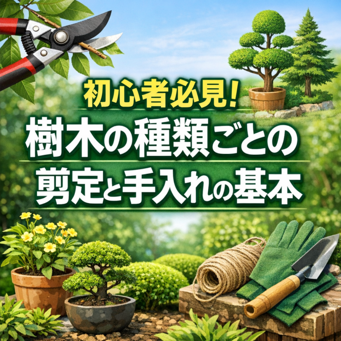 初心者必見！樹木の種類ごとの剪定と手入れの基本