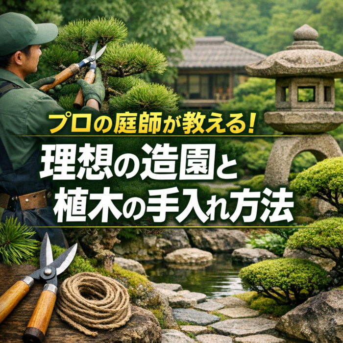 プロの庭師が教える！理想の造園と植木の手入れ方法