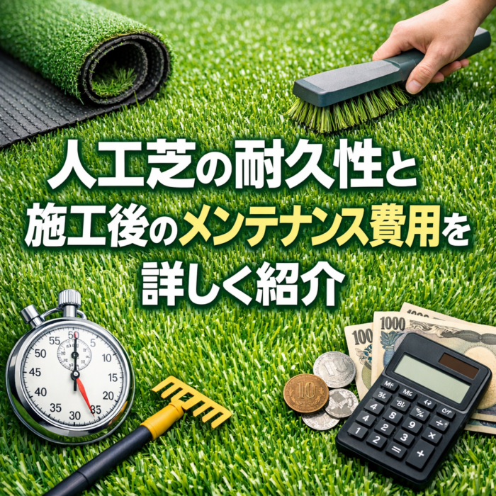 人工芝の耐久性と施工後のメンテナンス費用を詳しく紹介