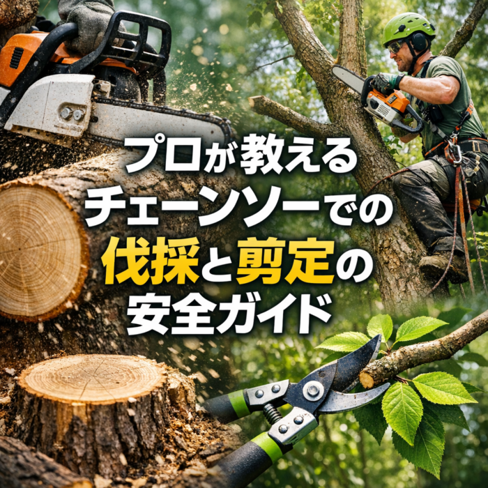 プロが教えるチェーンソーでの伐採と剪定の安全ガイド