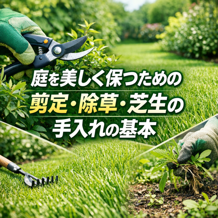 庭を美しく保つための剪定・除草・芝生の手入れの基本